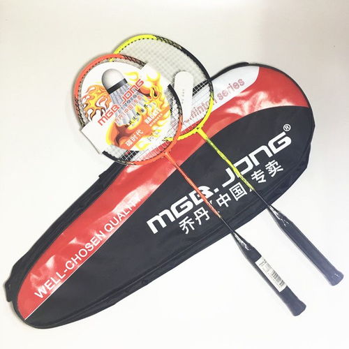 专业之选 正品羽毛球拍2支装，轻量碳素助力初学者进阶